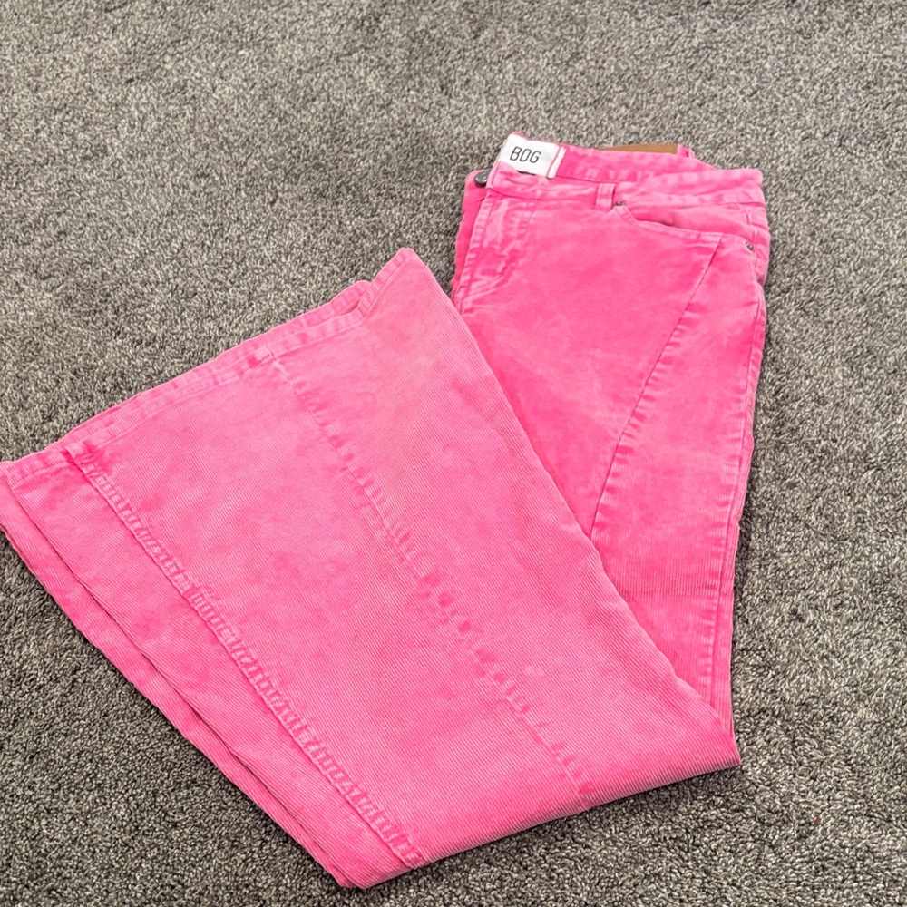 BDG Vibrant Pink Flare Jeans